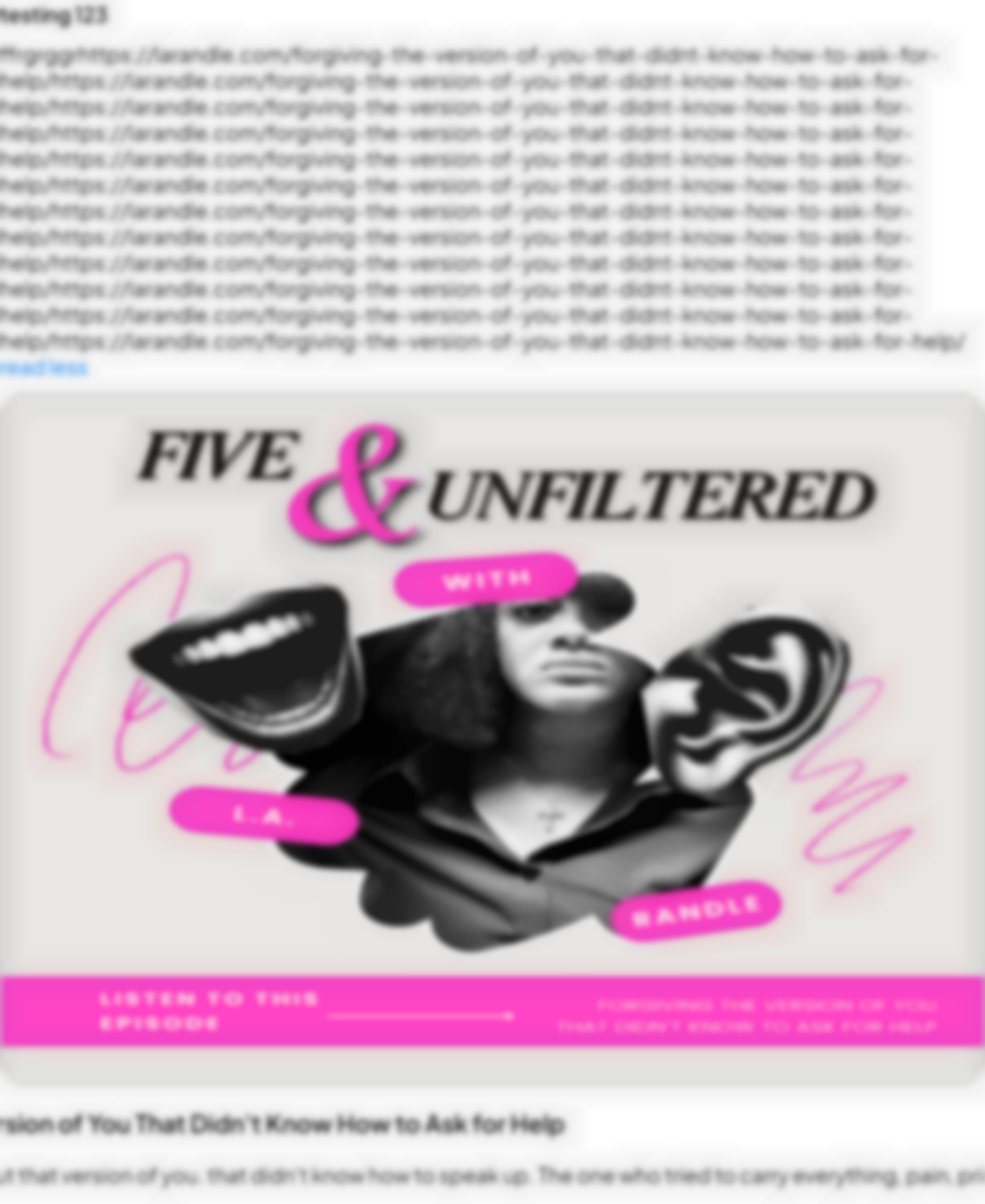 Blurred Canvas Image
